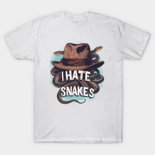 I Hat Snakes - Fedora Hat - Indy T-Shirt